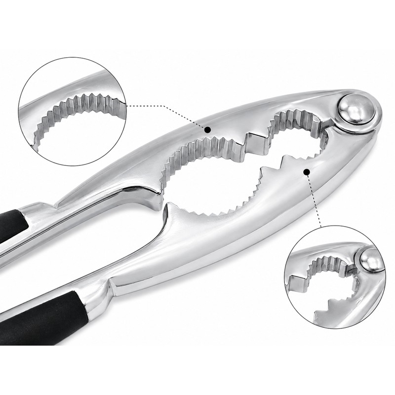 Stainless Steel Nutcracker Tool Made of Die-Cast Zinc for Nuts