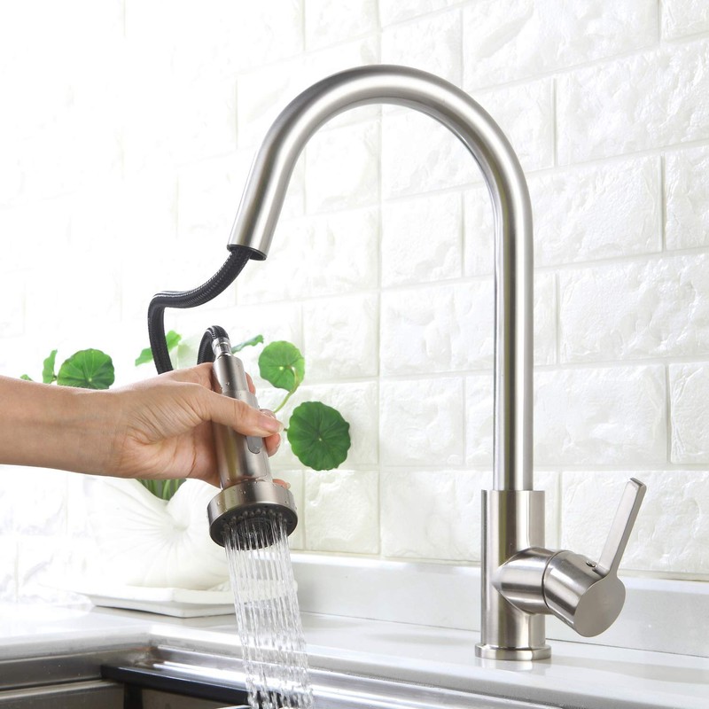 HOMELODY Pull Down Faucet Replacement, 2 Functions Sprayer Head, G