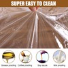 40-44 in Clear Round Table Cover Protector, TWUTGAYW Elastic Edged