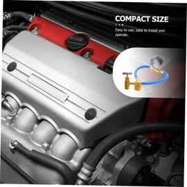 CHILDWEET Portable Hose R134a Recharge Kit Car Charging Hose Gauge for Diy Repair