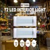 4PCS 12V LED Interior Light Bars White Lamp 4W 72