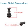 Aspen Creative 24040-31 Finial Lighting & Lamp Accessory, Oil Rubbed