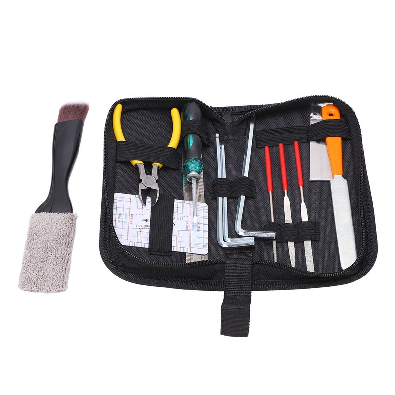 Guitar Repairing Tool Kit Maintenance Files with Carry Bag for