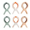 6PCS Beach Towel Clips Multifunctional Rustproof Windproof Quilt Drying Clip