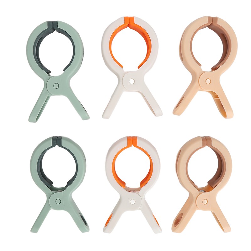 6PCS Beach Towel Clips Multifunctional Rustproof Windproof Quilt Drying Clip