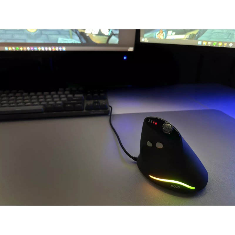 MOJO-HOME MOJO Silent Vertical Gaming Mouse - Ergonomic Mouse w/