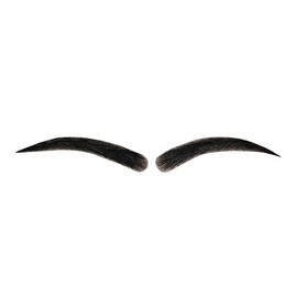 Black Eyebrow Extensions Strips for Women False Eye Brows Human Hair Invisible Lace (1B#-Natural Black)