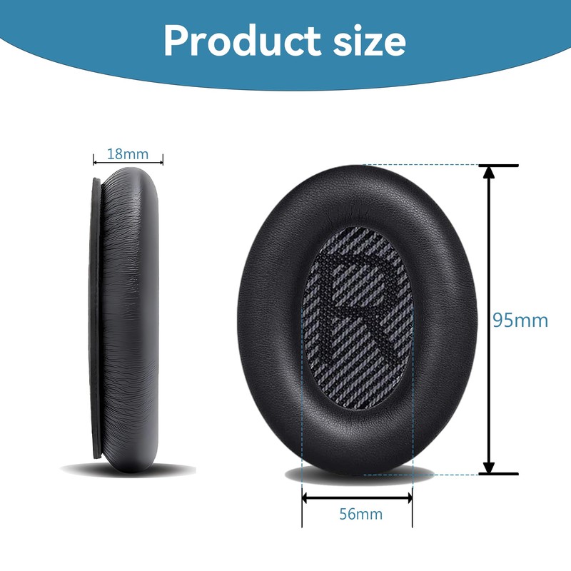 Bose QC35 Replacement Ear Pads: Leather Earpads Cushions for Bose