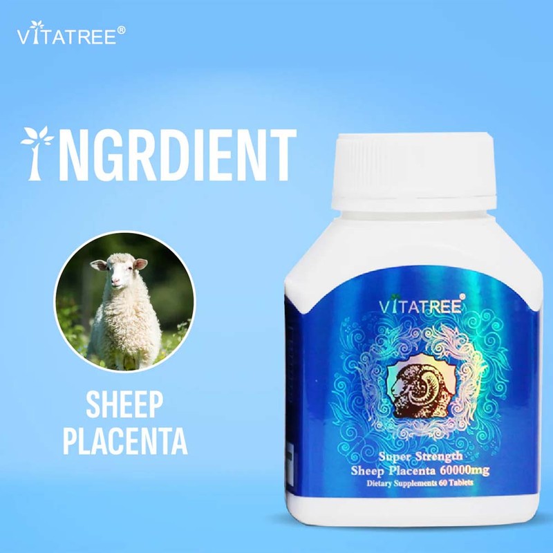 Vitatree-Premium Sheep Placenta 60000mg 2x60 Tablets