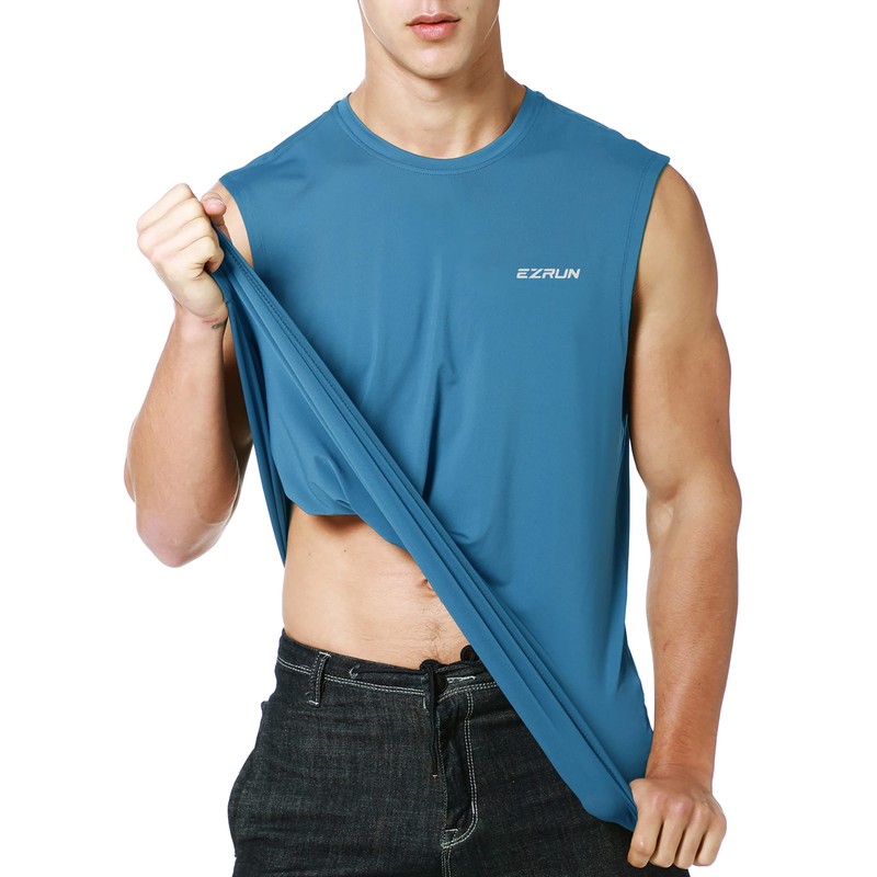 EZRUN Camiseta sin mangas para hombre, de secado rápido, para