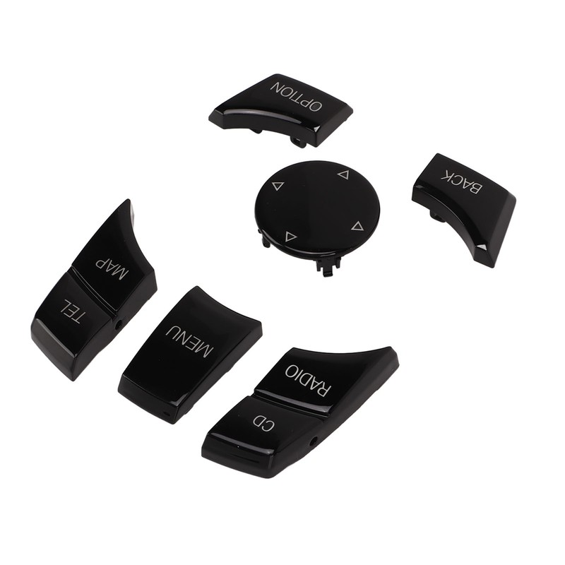6pcs Multimedia Control Button Multifunction Piano Black Plug and Play