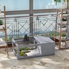 PawHut Wooden Tortoise House Indoor Turtle Habitat Enclosure Outdoor Reptile