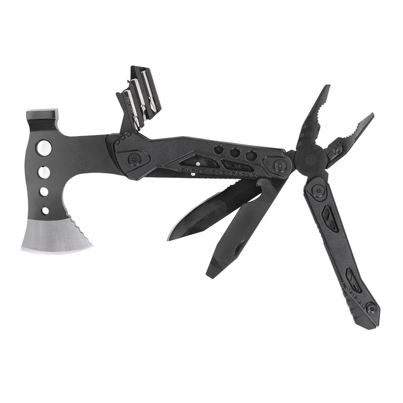 Pocket Size Multitool Foldable Axe Hammer Knife Pliers Stainless Steel