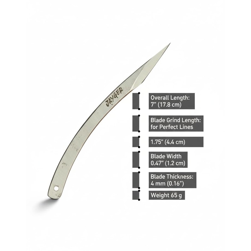 Jayger Handmade Japanese Kiridashi Knife – 12C27 Steel Precision Marking