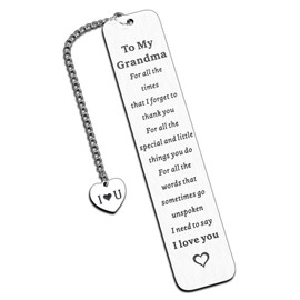 Gigi Gifts for Grandma Nana Mimi, Stocking Stuffers, Bookmarks for Grandma Grandmother from Grandaughter Grandson, Birthday Thanksgiving Retirement Gifts for Nana Grammy Mimi, Best Grandma Gifts