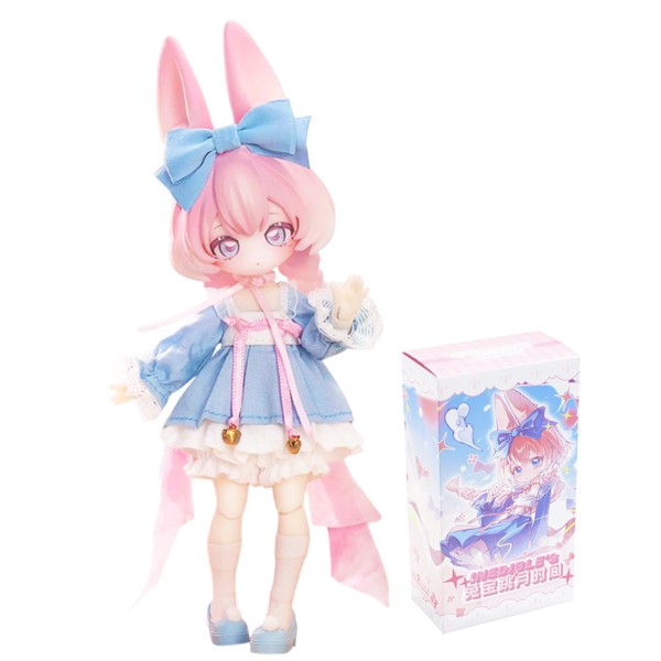 CALEMBOU BJD Blind Box, Jumping Moon Time Rabbits Series 16cm