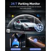 CIEVIE 4K Dash Cam Front and Rear Camera, 64GB SD