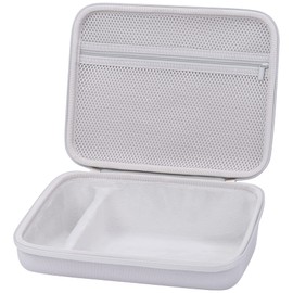 khanka Hard Travel Case Replacement for Brother P-Touch Pt-d400 PTD400AD, PT-D410, PT-D460BT Home/Office Advanced Label Maker, Case Only (White)