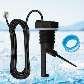 GLX-FLO-RP Flow Switch for Hayward Salt System, 1/2" G Thread with 15FT Cable - Compatible with Hayward Goldline & Aquarite Salt Chlorinator Generator - Bonus Waterproof Tape