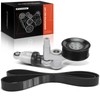 A-Premium Serpentine Drive Belt Kit with Tensioner Compatible with Honda