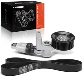A-Premium Serpentine Drive Belt Kit with Tensioner Compatible with Honda Cars - Civic 2016 2017 2018 2019 2020-2.0L