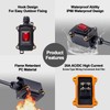Inline Cord Switch with 10FT Cable Piggyback Plug(3-Pronged), IP67 Waterproof