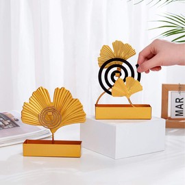 LICHENGTAI Spiral-Moskito-Spulenhalter, Ginkgoblatt Mückenspulenhalter, Edelstahl Moskito Spulenhalter, Mosquito Coil Holder, für Haus und Garten, Patio Raumdekoration