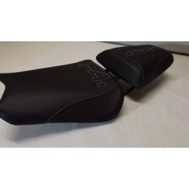 CUSTOM SEAT COVERS HONDA 01/02/03 CBR600 F4i FRONT & REAR SEAT COVERS  BLACK CARBON FIBER TEXTURE