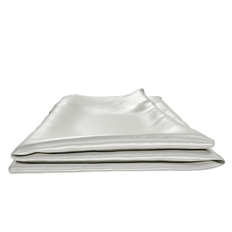 Sleepgram Pillowcase-White-Queen/Standard Size Silk Pilllowcase