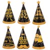 LUOZZY 24pcs Happy New Year Party Hats Decoration Paper Cone