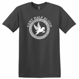Camp Half Blood Shirt, Unisex Camp Half Blood T-shirts for Men and Women (M, Charcoal)