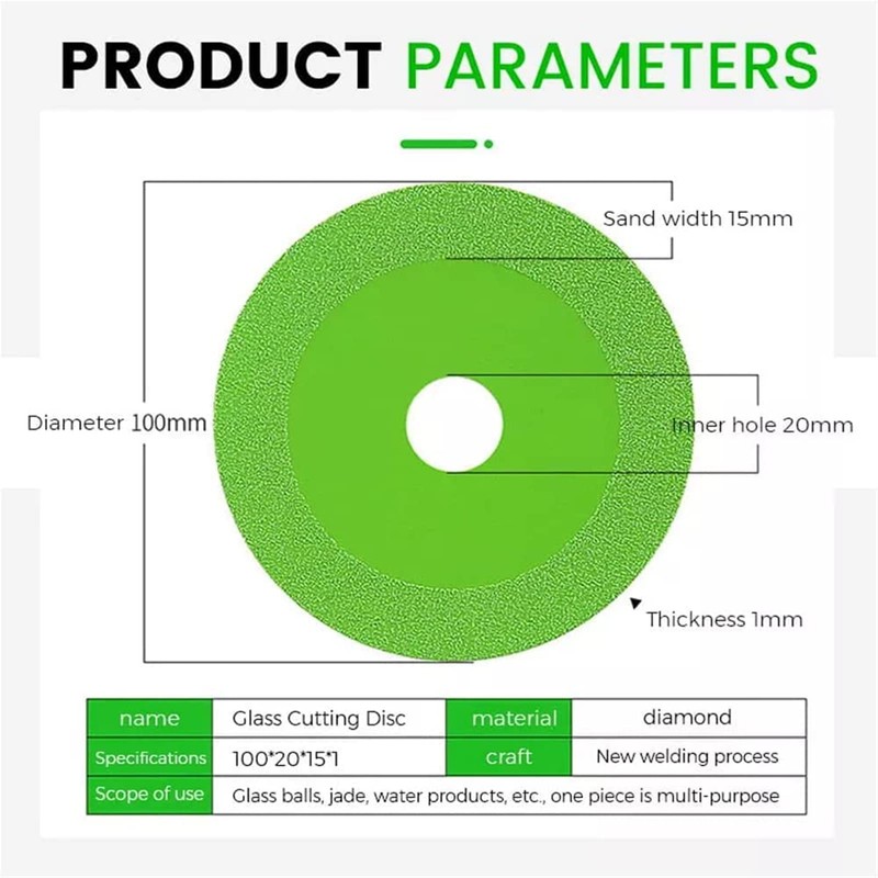 Mavaol 4 Inch Diamond Cutting Disc, Ceramic, Glass, Tile, Brick,