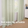 BGment Sage Green Linen Curtains 84 Inch Length 2 Panels