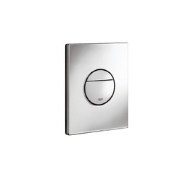 GROHE Sail Flush Plate for Concealed Gd2 Cisterns, Water-Saving, Dual Flush with Start-and-Stop Activation, Easy To Install, Chrome. 38965000