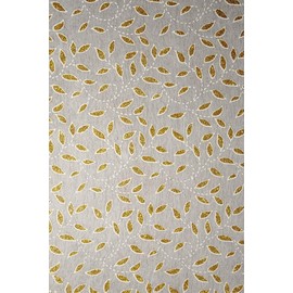 Netuno 5 Sheets Thin Decorative Paper with Pattern 190 x 290 mm 40 g Writing Paper Ecru with Leaves in Ecru with Gold Glitter Craft Paper Decorative Paper for Invitations Wedding Christmas Christening