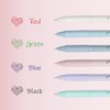 CIOUYAOS 6 Pack Multi Coloured Ballpoint Pen, 4-in-1 Retractable Multicoloured