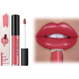12 Colores Brillo Labial En Crema, Resistente Al Agua, antiadherente, Resistente Al desvanecimiento, Lápiz Labial Aterciopelado Hidratante de Larga Duración (#1)