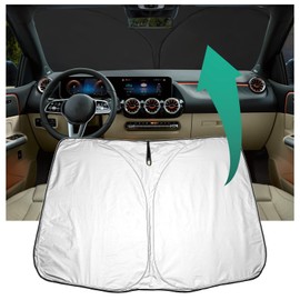 YEE PIN V-klasse w447 Sonnenschutz Auto kompatibel mit Mercedes V-klasse w447 2015-2022 2023 2024, Faltbare Auto Sonnenschirm Frontscheibe Windschutzscheibe UV Staub Schutz