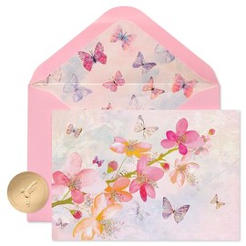 Papyrus - Tarjetas en blanco con sobres, motivos de flores (12 unidades)