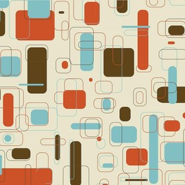 CafePress Colorful Modern Geometric Abstract Art De Tote Bag Reusable Natural Beige Canvas Shopping Bag