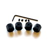 Union jack anti theft lockable tyre air valve dust caps