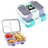 Bento Box, Meal Prep Container - 3 Compartment Food Container
