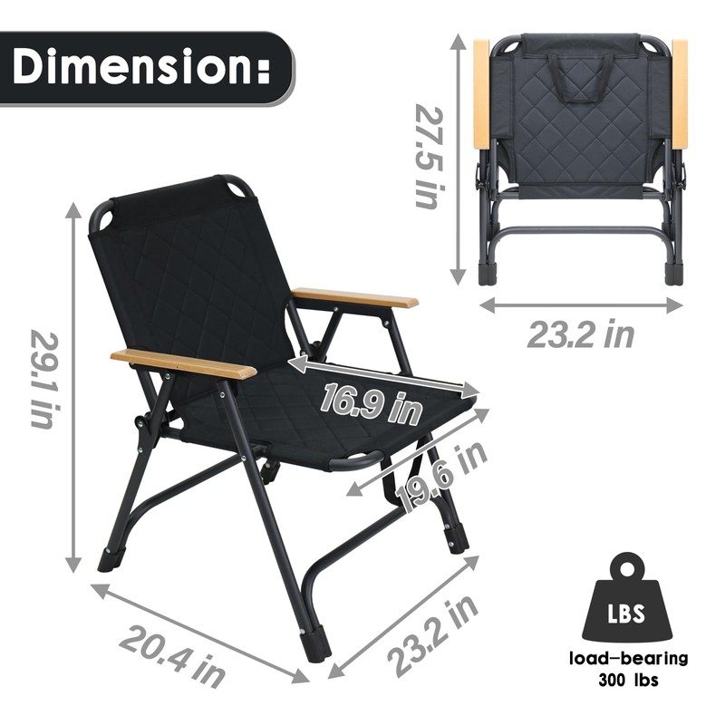 BDL Folding Beach Backpack Chair, Outdoor Folding Portable Camping Chair
