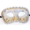 Griffin Trader Venetian Eye Mask Silver & Gold Costume Prom