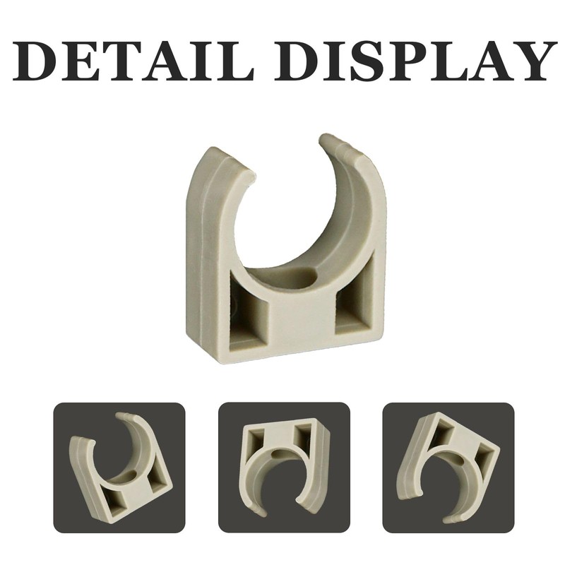 50 Pcs 20mm Conduit Clips Set, Water Pipe Buckle for
