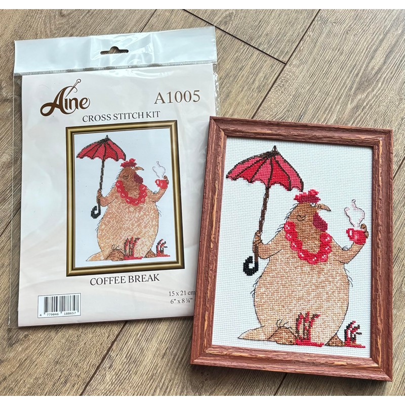 Aine Cross Stitch kit A1005 Coffee Break