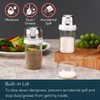 KTCHENDAO 2 in 1 Glass Salt and Pepper Shaker with