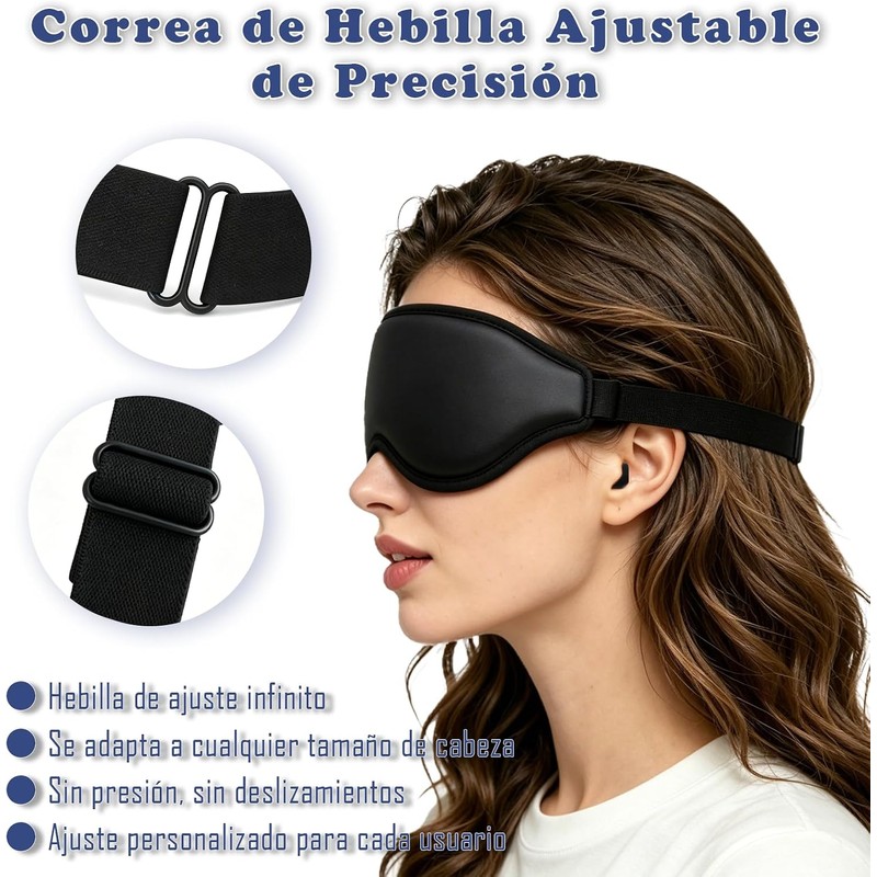 Máscara de sueño 3D para hombres y mujeres,dormir con efecto