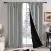 Deconovo Store 2 Cortina Forro Blackout Aislamiento Térmico Ruido 107x214cm