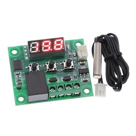 1Pcs 12V DC Digital Temperature Controller Board, Digital Thermostat -50-110°C Electronic Temperature Temp Control Module Switch (Model-Red)